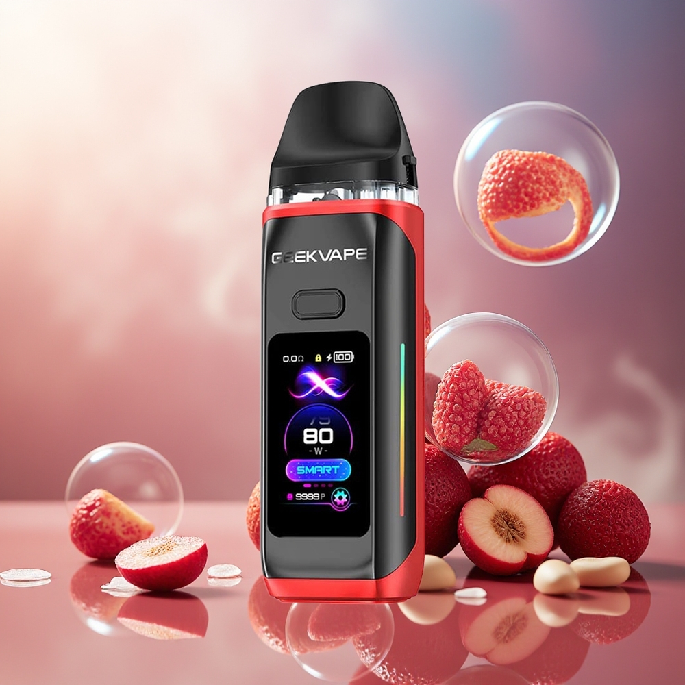 Partihandel Sverige GeekVape Digi Max Pod Mod 80W 3000mAh 5mL Rubinröd