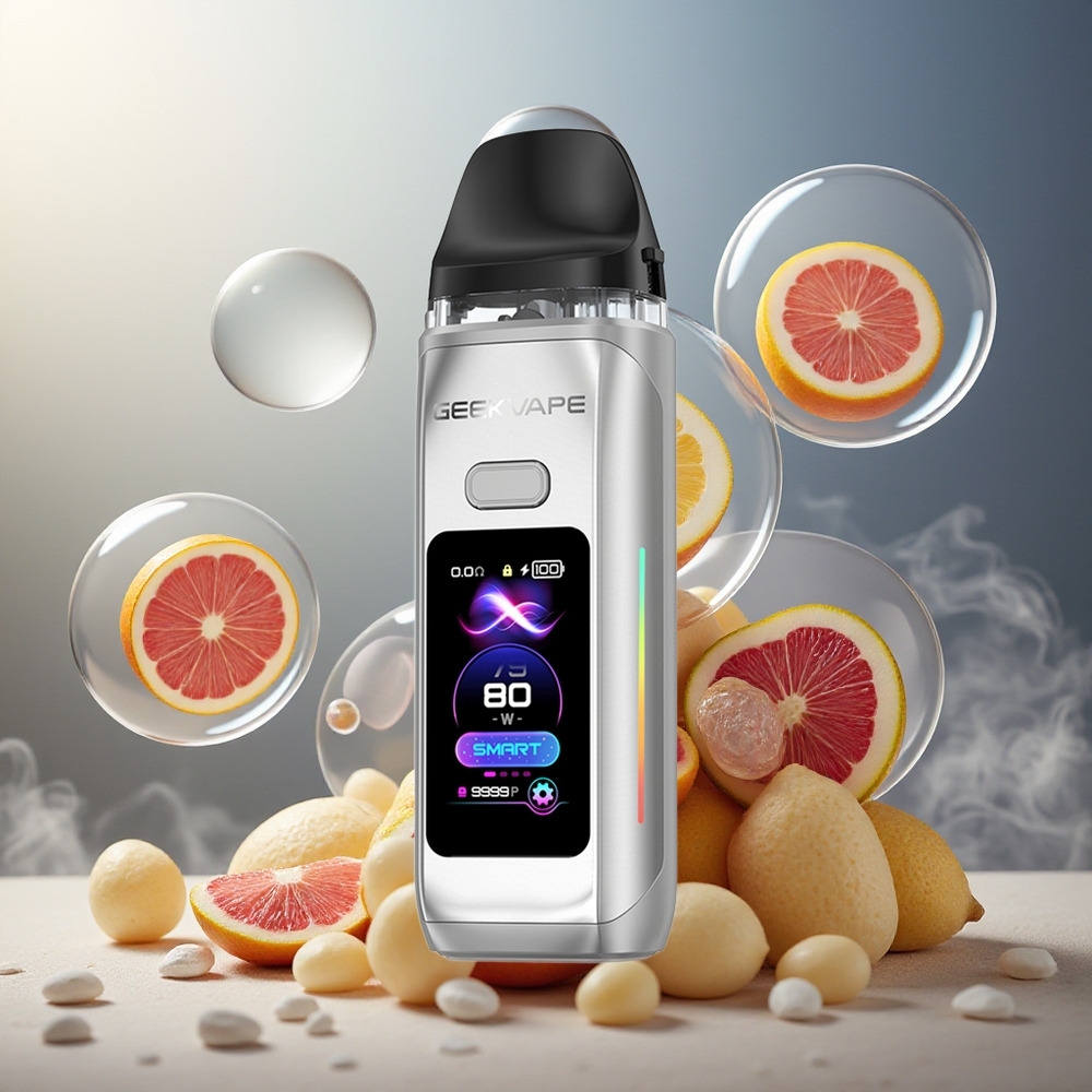 Partihandel Sverige GeekVape Digi Max Pod Mod Kit Måne Silver 3000mAh 80W 5mL/2mL