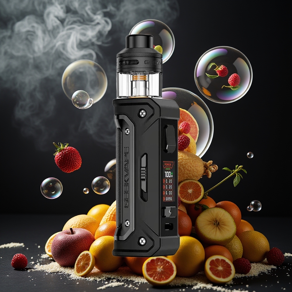 Partihandel Sverige GeekVape E100i Kit Svart 3000mAh 100W TFT
