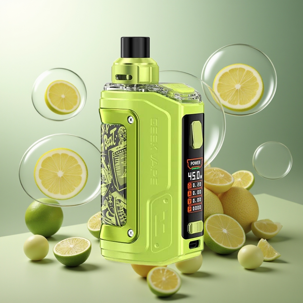 Partihandel Sverige GeekVape H45 Aegis Hero 2 Pod 1 1400mah 45W TFT Skärm Limegrön