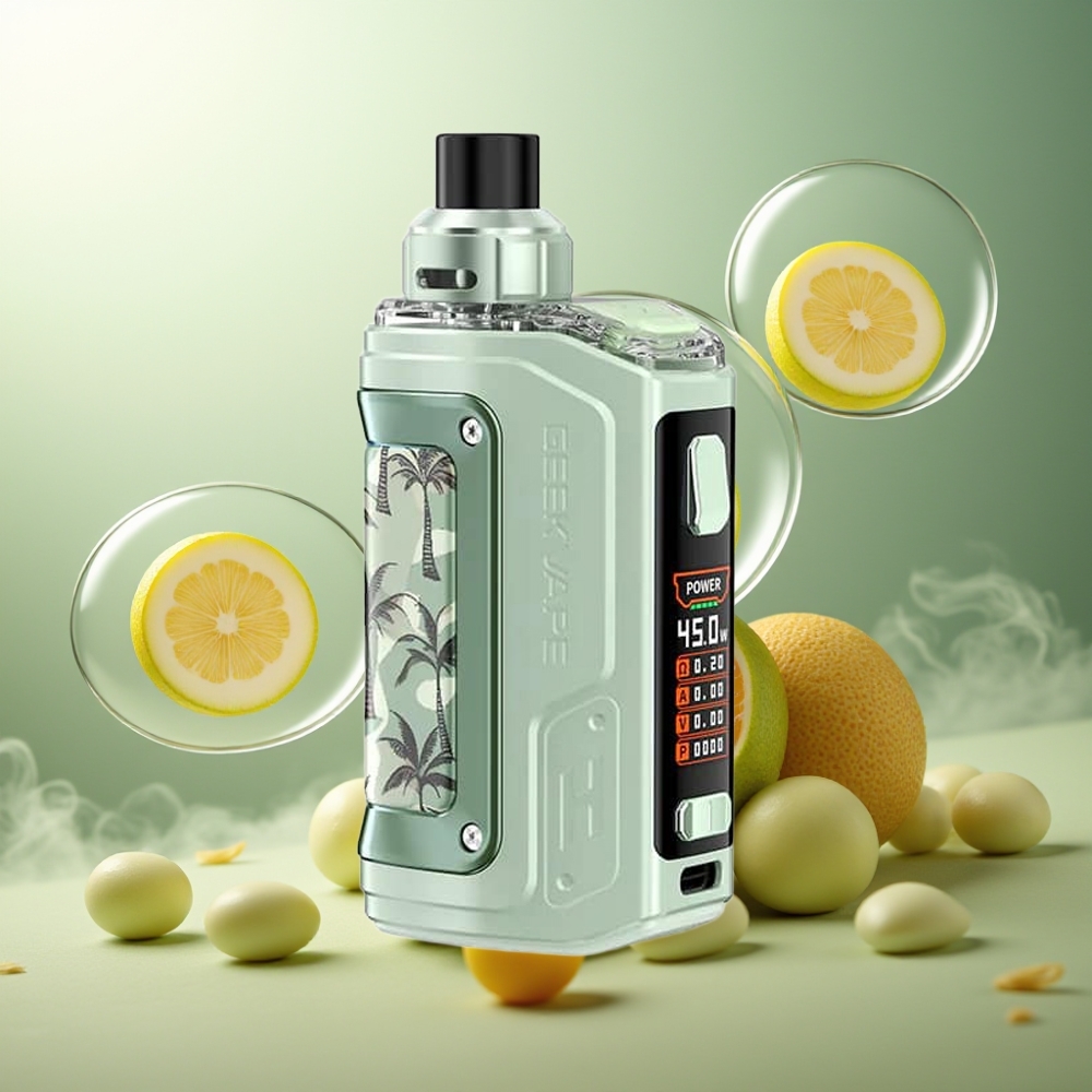 Partihandel Sverige GeekVape H45 Aegis Hero 2 Pod Mod Kit 1 mun 1400mAh 45W ljusgrön
