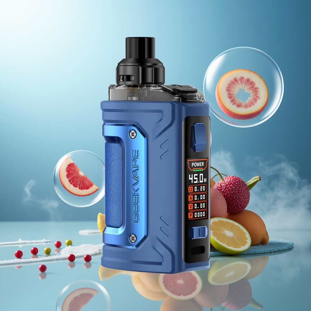Partihandel Sverige GeekVape H45 Classic Aegis Hero 2 2-munnar 1400mAh 4.0ml Blå