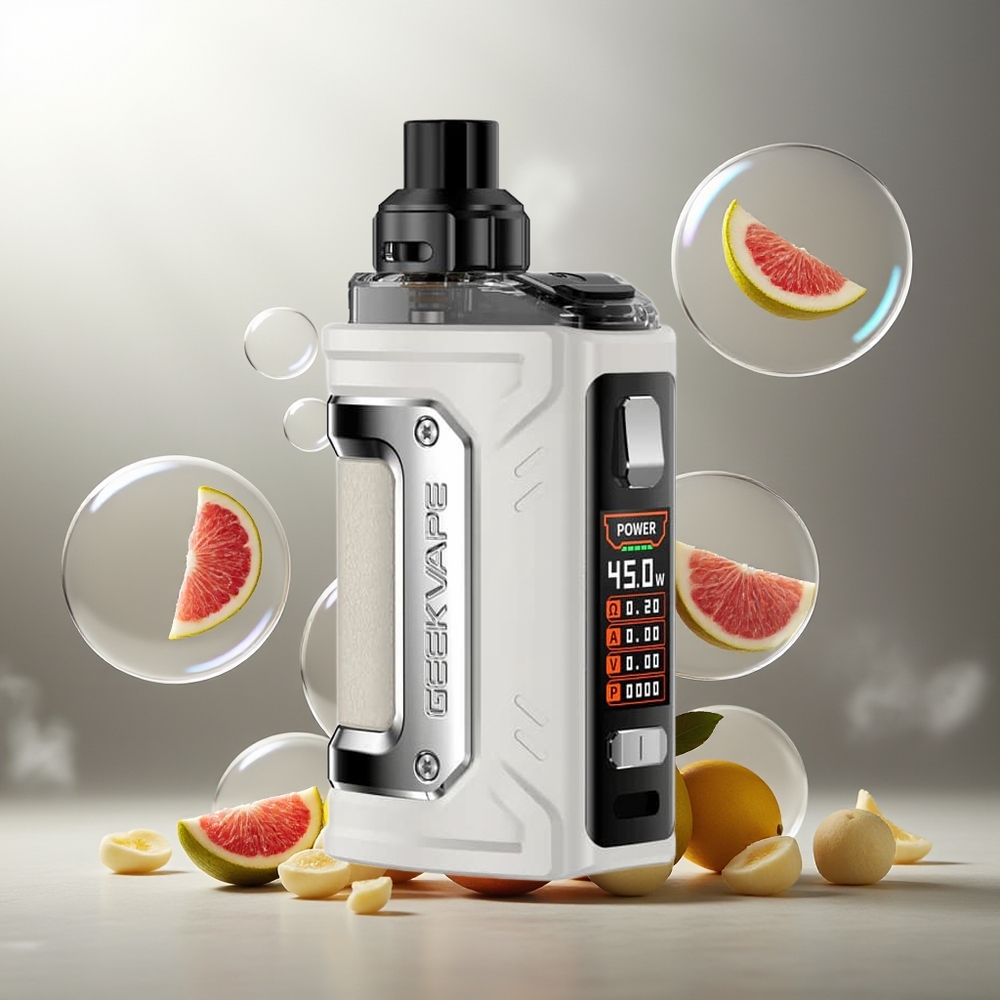 Partihandel Sverige GeekVape H45 Classic Aegis Hero 2 510 Drip Tip 4.0ml Grå