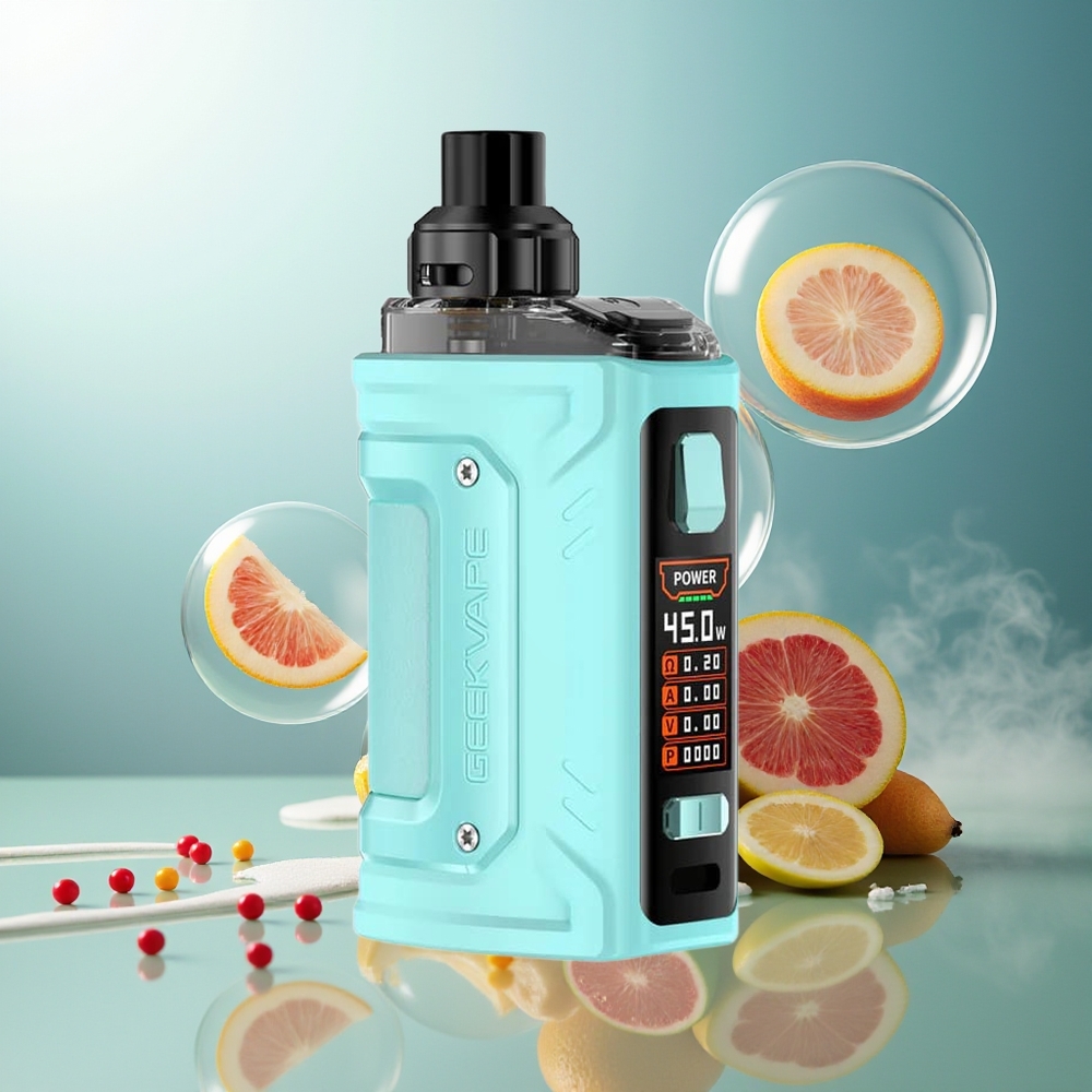Partihandel Sverige GeekVape H45 Classic Aegis Hero 2 H45 510 MTL 4.0ml TFT Aqua