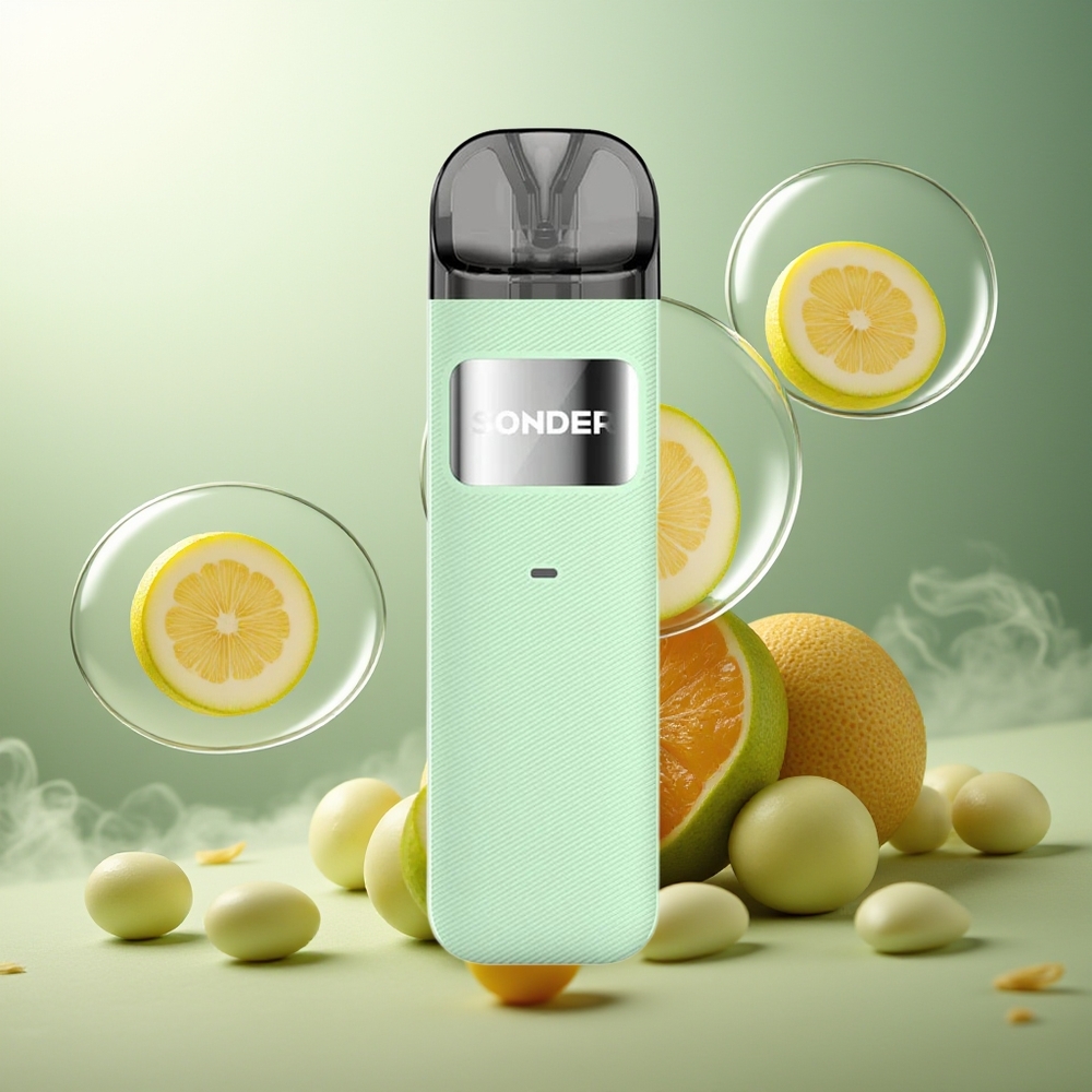 Partihandel Sverige GeekVape Sonder U 2ml 20W 1000mAh 0.7ohm Pod System Kit Ljusgrön