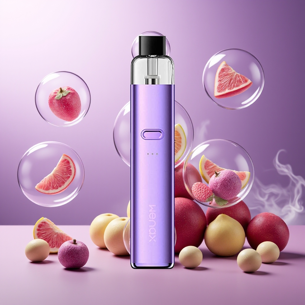 Partihandel Sverige GeekVape WENAX K2 Kit Matt Lila 2ml 1000mAh Typ-C