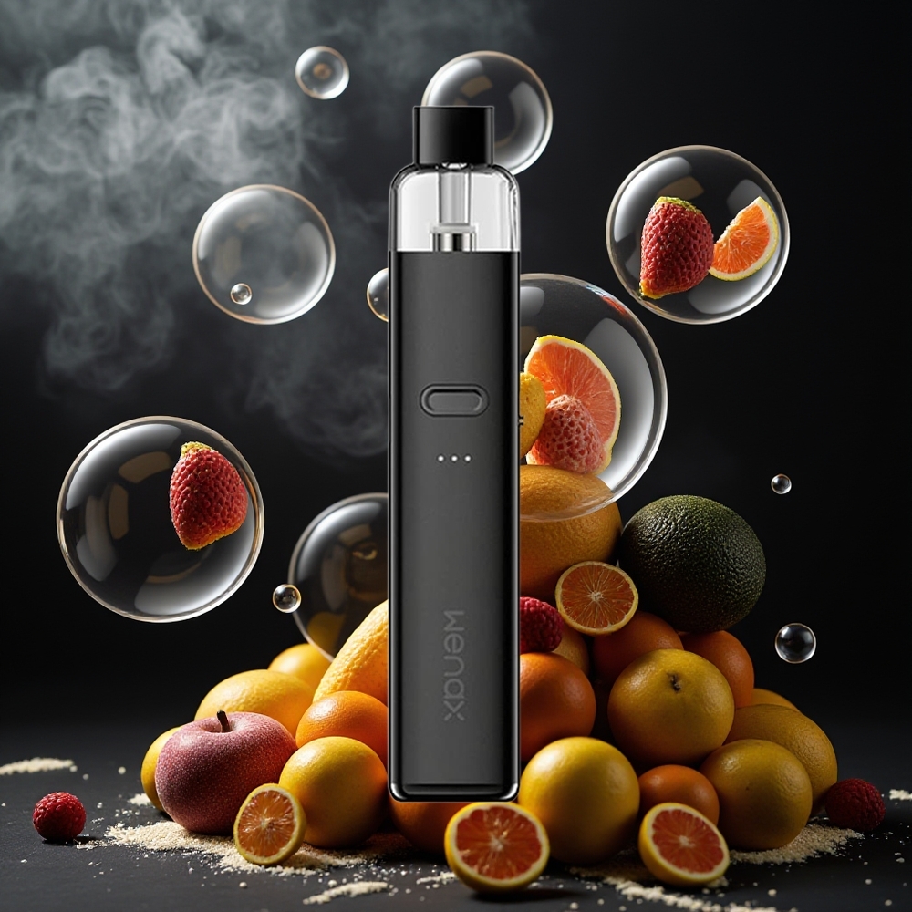Partihandel Sverige GeekVape WENAX K2 Kit Matte Svart 2ml 1000mAh Type-C