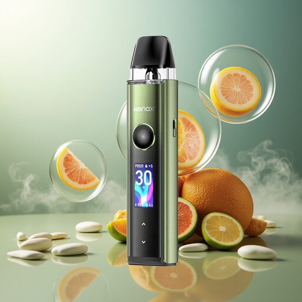 Partihandel Sverige GeekVape Wenax Q Pro Pod 2ml 1200mAh Smart Screen Aurora Grön