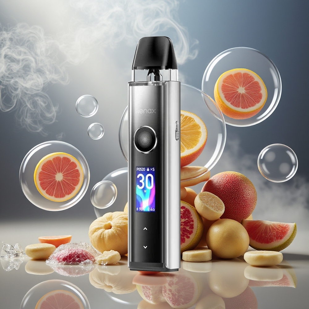 Partihandel Sverige GeekVape Wenax Q Pro Pod System 2ml MTL RDL 30W Haptisk Touch Månbelyst Silver