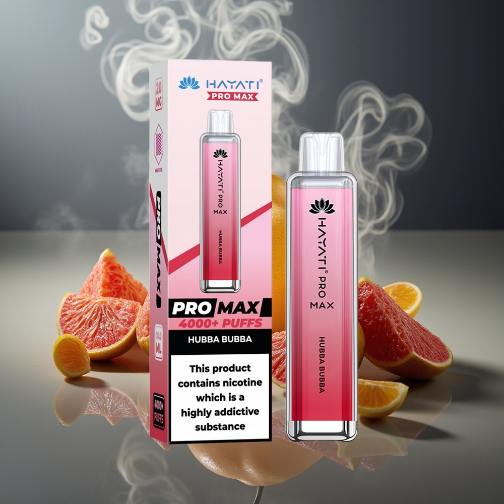 Partihandel Sverige Hayati Pro Max 4000 Hubba Bubba Disposable Vape 1400mAh 2ml TPD