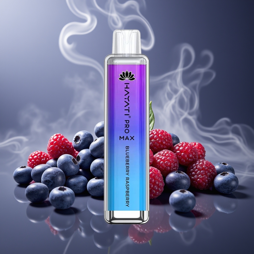 Partihandel Sverige Hayati Pro Max 4000 Puffs Engångs Ecigg Blåbär Hallon 1400mAh 2ml