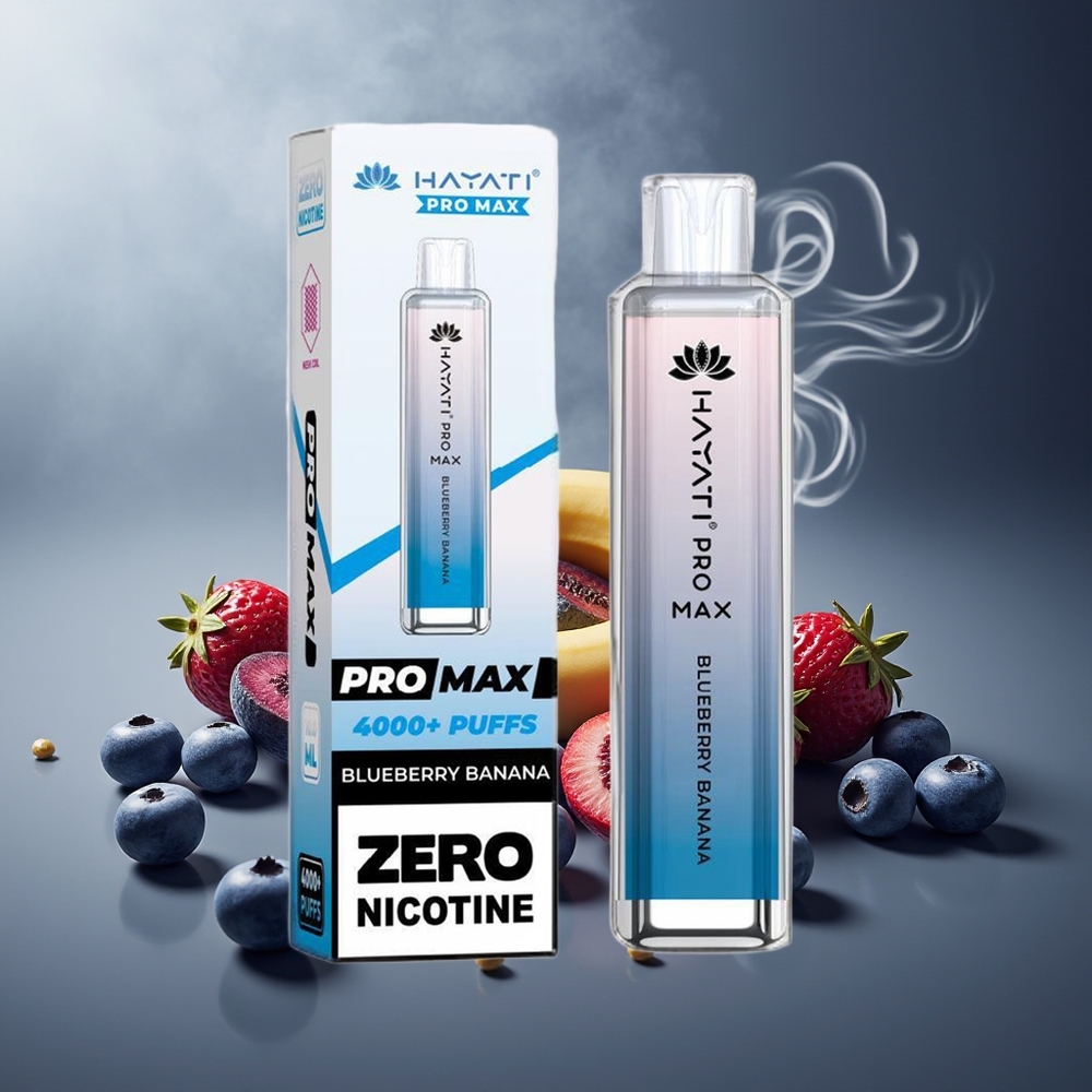 Partihandel Sverige Hayati Pro Max 4000 Puffs Engångs Vape Blåbär Banan 2ml TPD 1400mAh