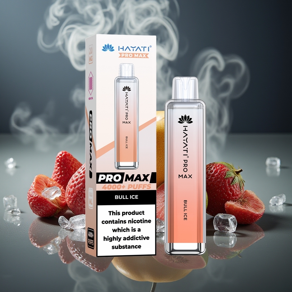 Partihandel Sverige Hayati Pro Max 4000 Puffs Engångs Vape Bull Is 2ml TPD 1400mAh