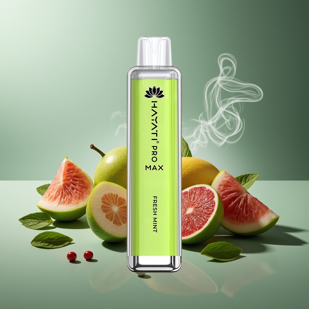 Partihandel Sverige Hayati Pro Max 4000 Puffs Engångs Vape Färsk Mynta 2% TPD 1400mAh