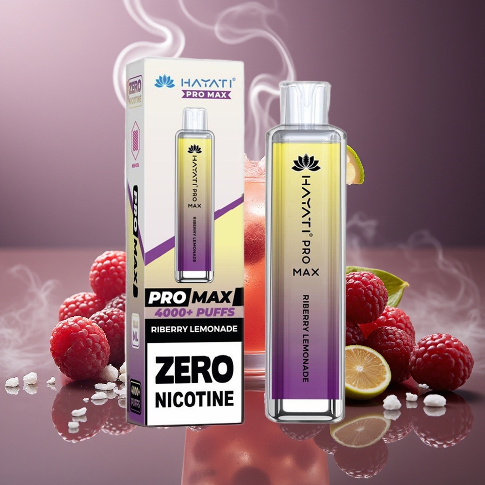 Partihandel Sverige Hayati Pro Max 4000 Puffs Engångs Vape Hallon Lemonad 2ml 1400mAh