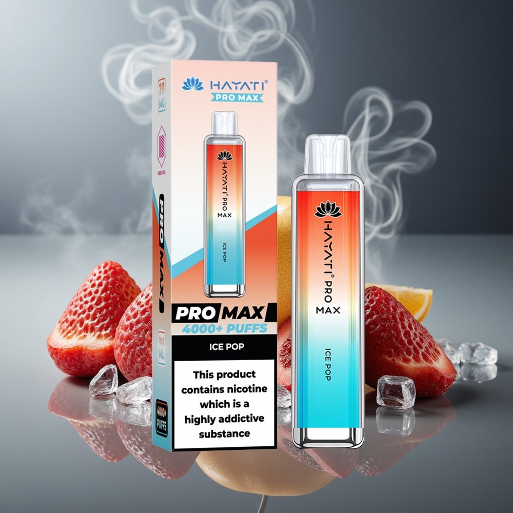 Partihandel Sverige Hayati Pro Max 4000 Puffs Engångs Vape Is Glass 2ml TPD