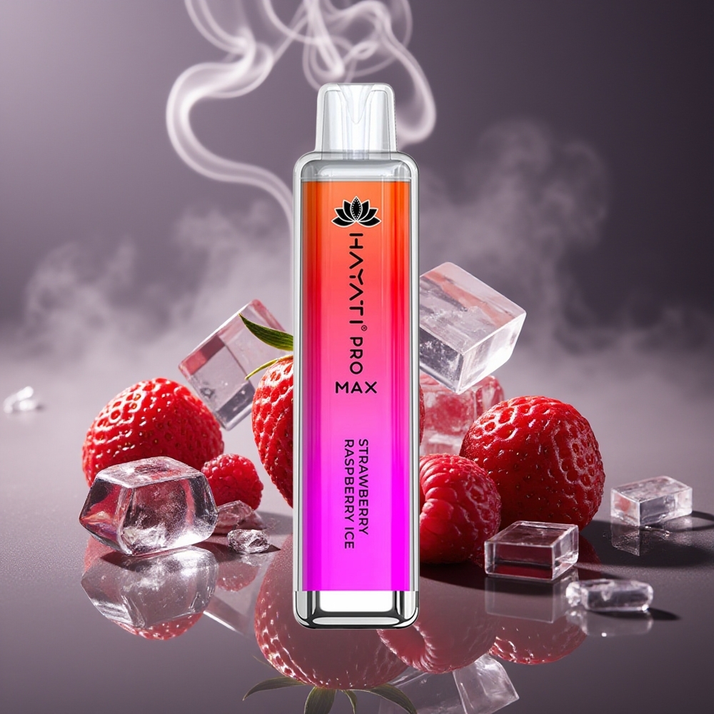 Partihandel Sverige Hayati Pro Max 4000 Puffs Engångs Vape Jordgubb Hallon Is 2ml 1400mAh