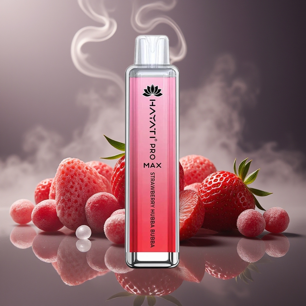 Partihandel Sverige Hayati Pro Max 4000 Puffs Engångs Vape Jordgubb Hubba Bubba 2ml 1400mAh