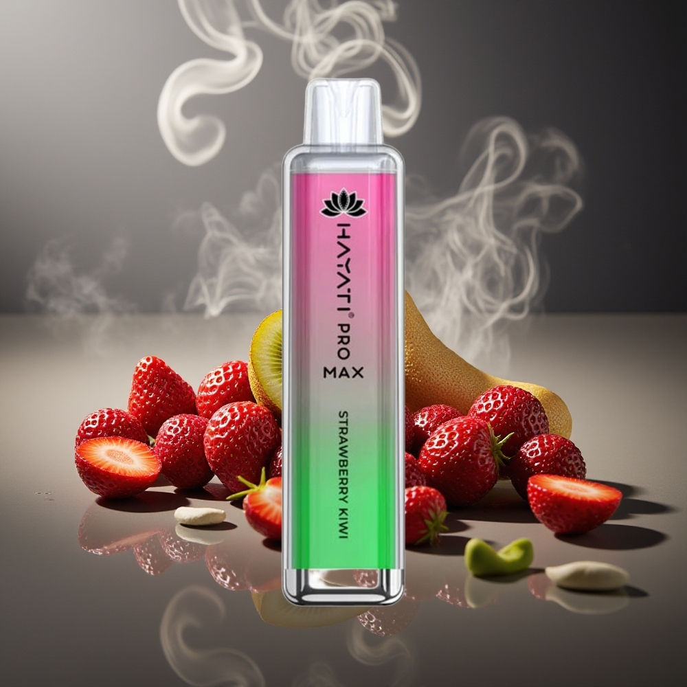 Partihandel Sverige Hayati Pro Max 4000 Puffs Engångs Vape Jordgubb Kiwi 2ml TPD 1400mAh