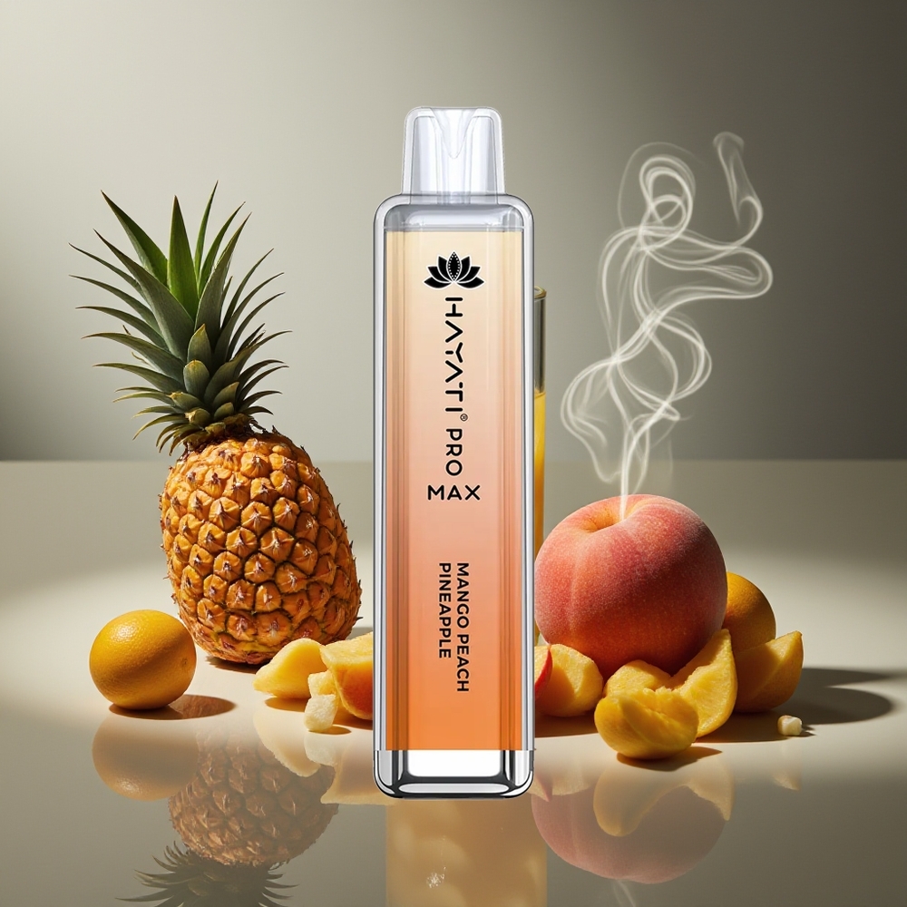 Partihandel Sverige Hayati Pro Max 4000 Puffs Engångs Vape Mango Persika Ananas 1400mAh