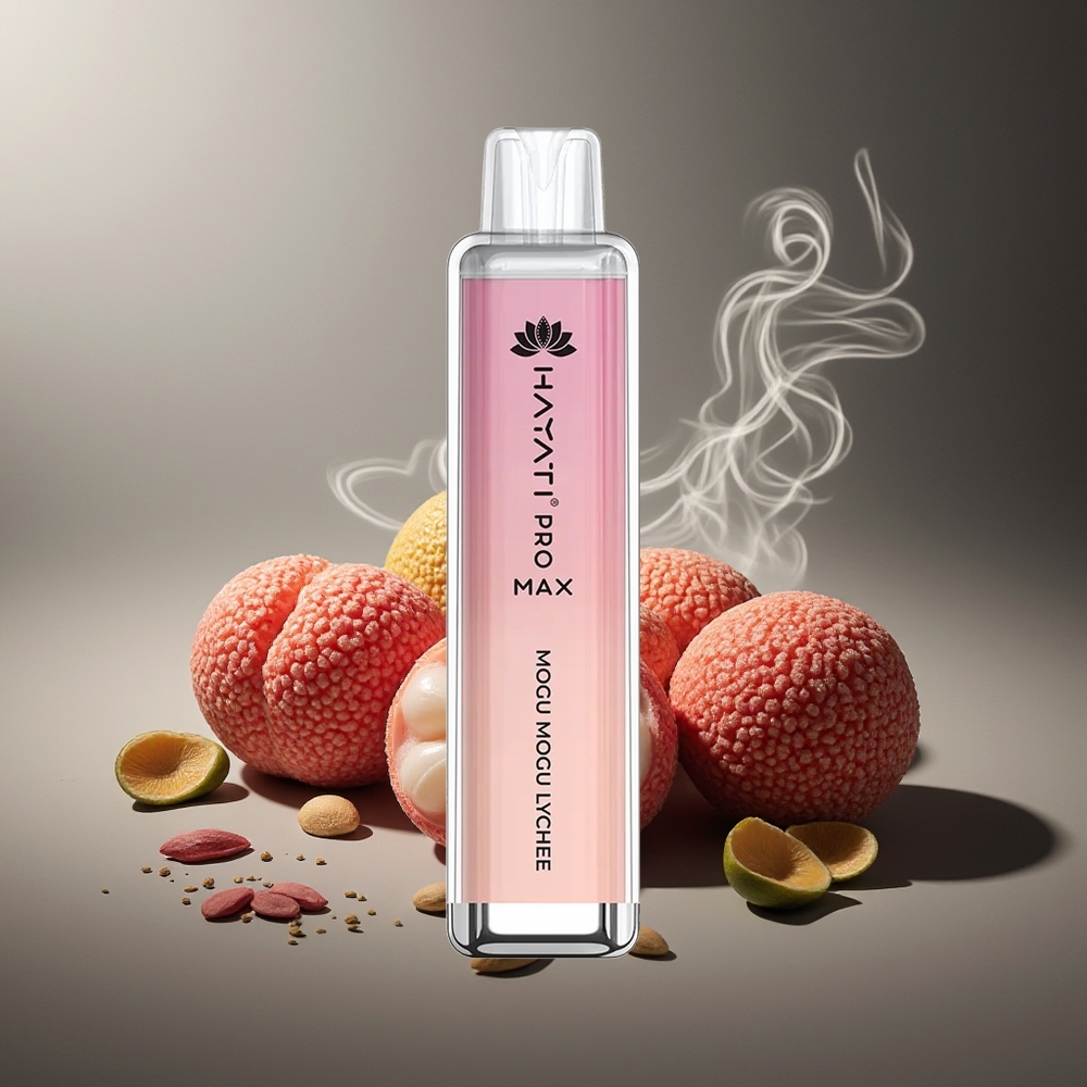 Partihandel Sverige Hayati Pro Max 4000 Puffs Engångs Vape Mogu Mogu Litchi 2ml TPD 1400mAh