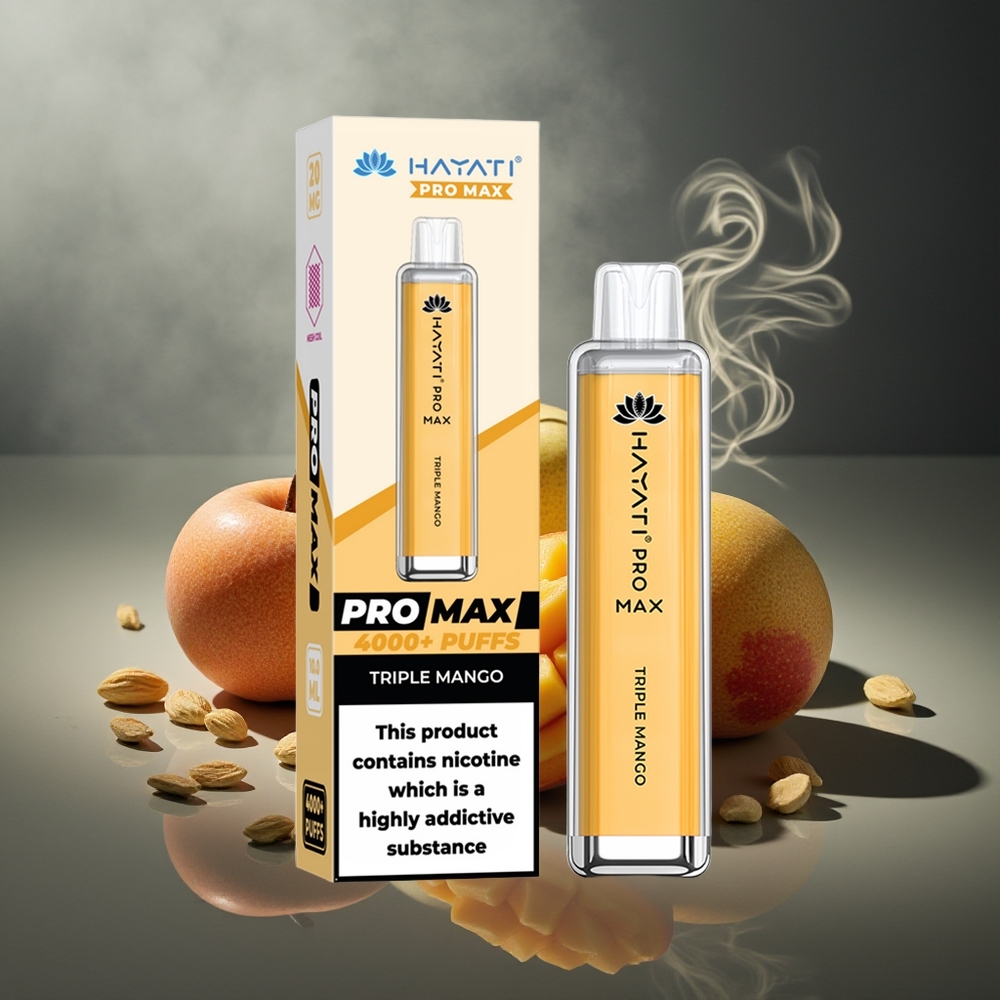 Partihandel Sverige Hayati Pro Max 4000 Puffs Trippel Mango 1400mAh 2ml TPD