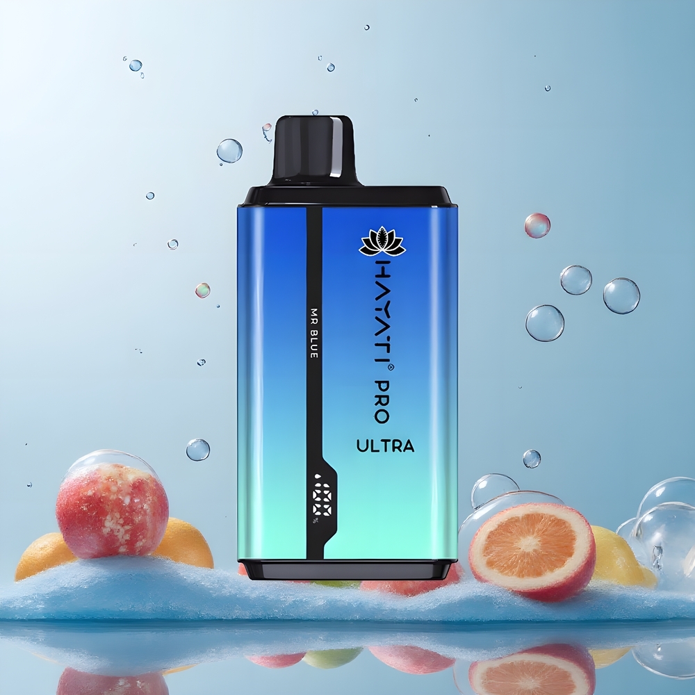 Partihandel Sverige Hayati Pro Ultra 15000 Puffs 2x12ml 2% Herr Blå Vape