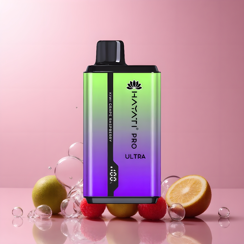 Partihandel Sverige Hayati Pro Ultra 15000 Puffs 2x12ml Kiwi Vindruva Hallon Vape