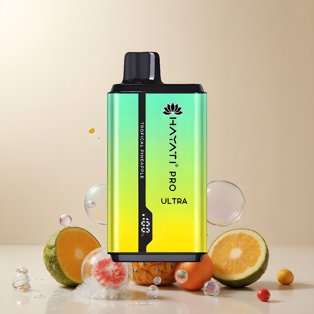 Partihandel Sverige Hayati Pro Ultra 15000 Puffs 2x12ml Tropisk Ananas Vape
