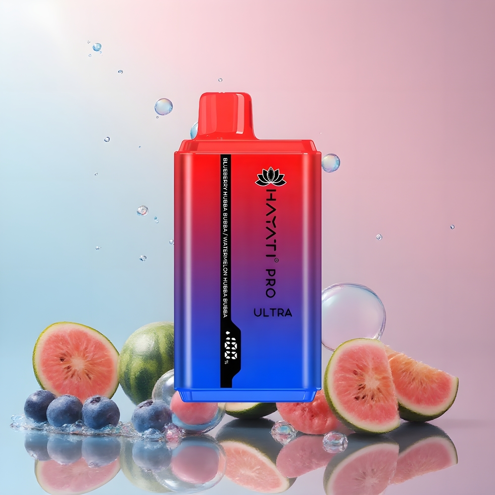 Partihandel Sverige Hayati Pro Ultra 15000 Puffs 850mAh 24ml 2% Blåbär Hubba Bubba Vattenmelon Hubba Bubba