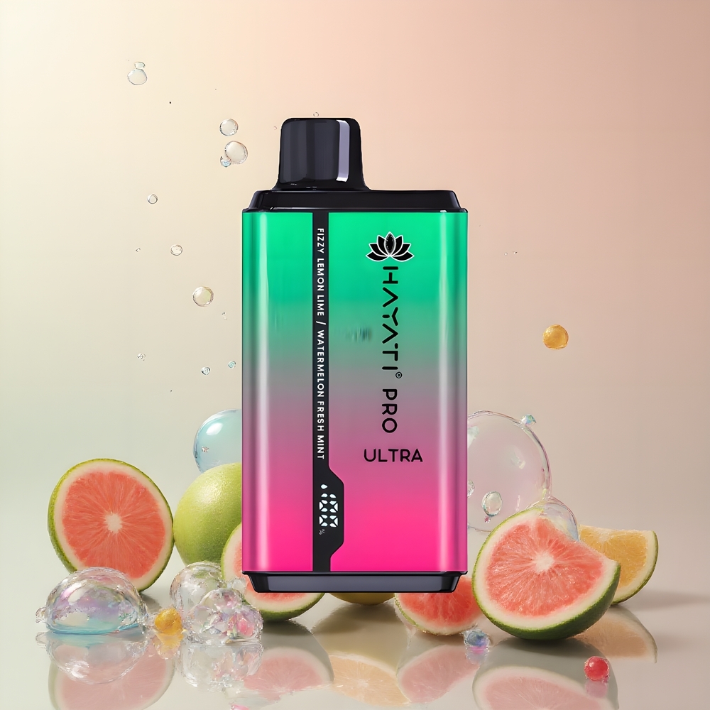 Partihandel Sverige Hayati Pro Ultra 15000 Puffs 850mAh 24ml 2% Frisk Citron & Lime Vattenmelon Färsk Mynta