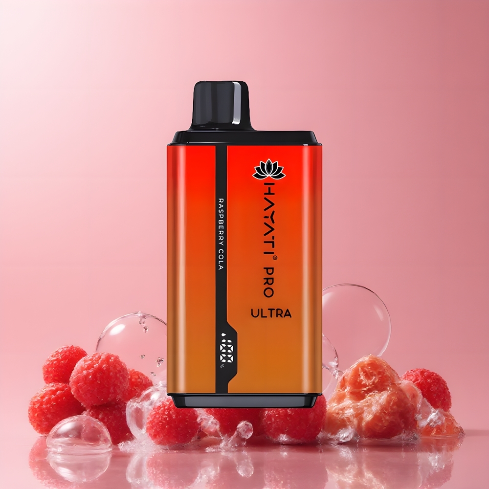 Partihandel Sverige Hayati Pro Ultra 15000 Puffs 850mAh 2 12ml Hallon Cola