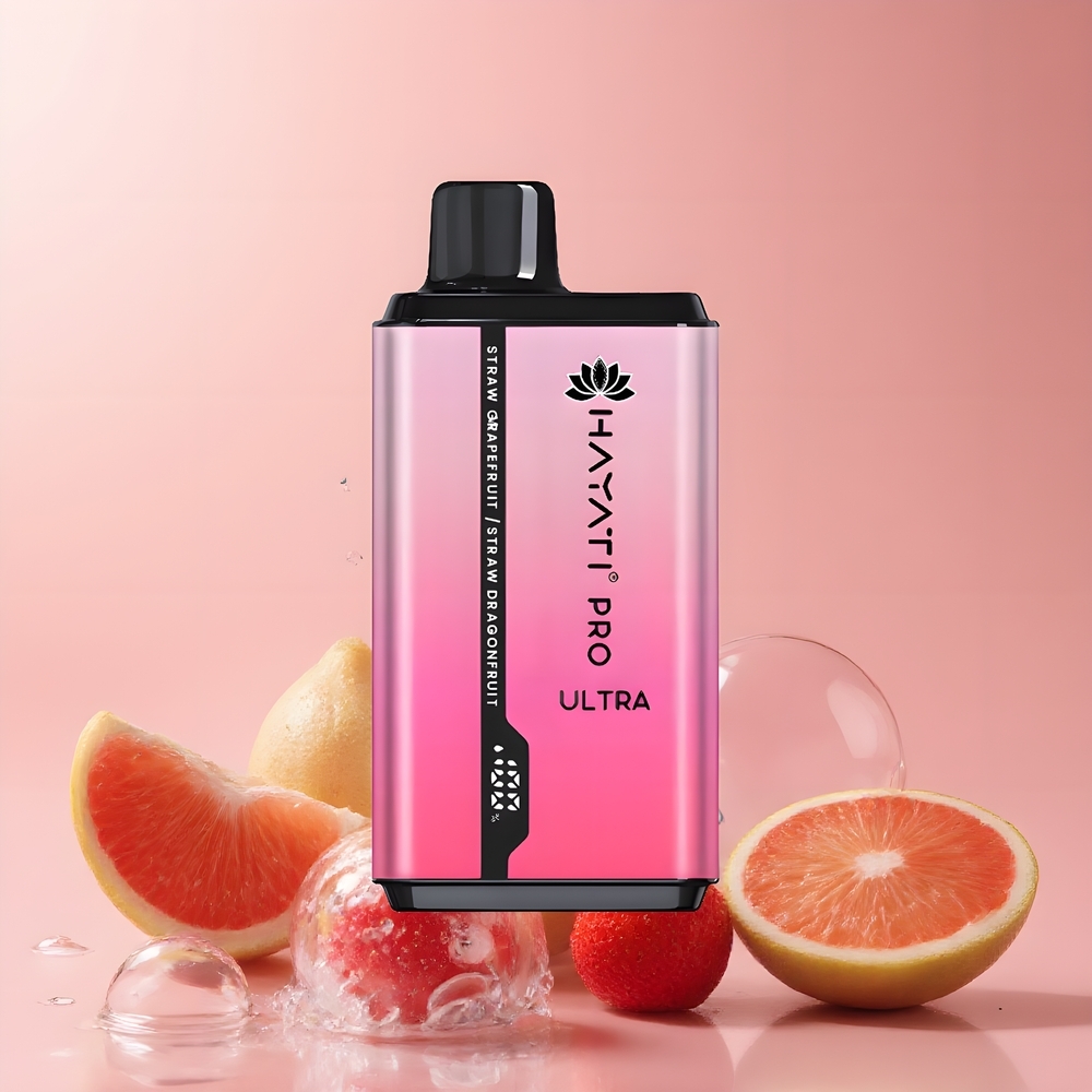 Partihandel Sverige Hayati Pro Ultra 15000 Puffs 850mAh Jordgubb Grapefrukt Jordgubb Dragonfrukt