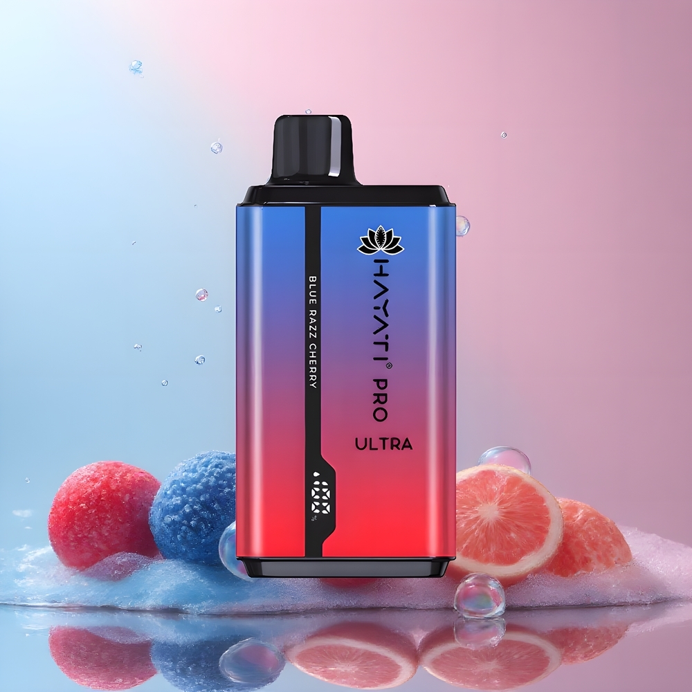 Partihandel Sverige Hayati Pro Ultra 15000 Puffs Blå Hallon Körsbär 2x12ml 850mAh 2%