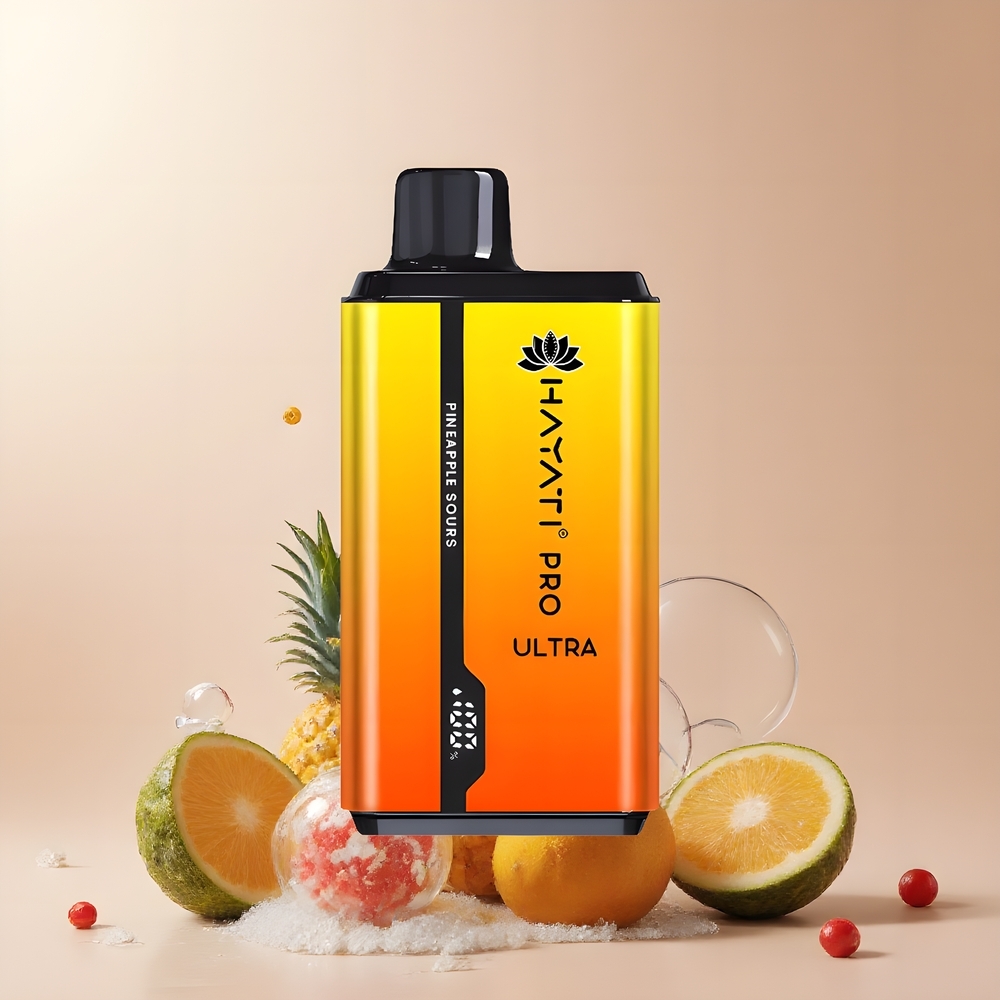 Partihandel Sverige Hayati Pro Ultra 15000 Puffs Engångs Vape Ananas Sursött 2x12ml 2%