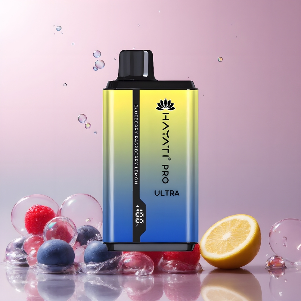 Partihandel Sverige Hayati Pro Ultra 15000 Puffs Engångs Vape Blåbär Hallon Citron 850mAh 24ml