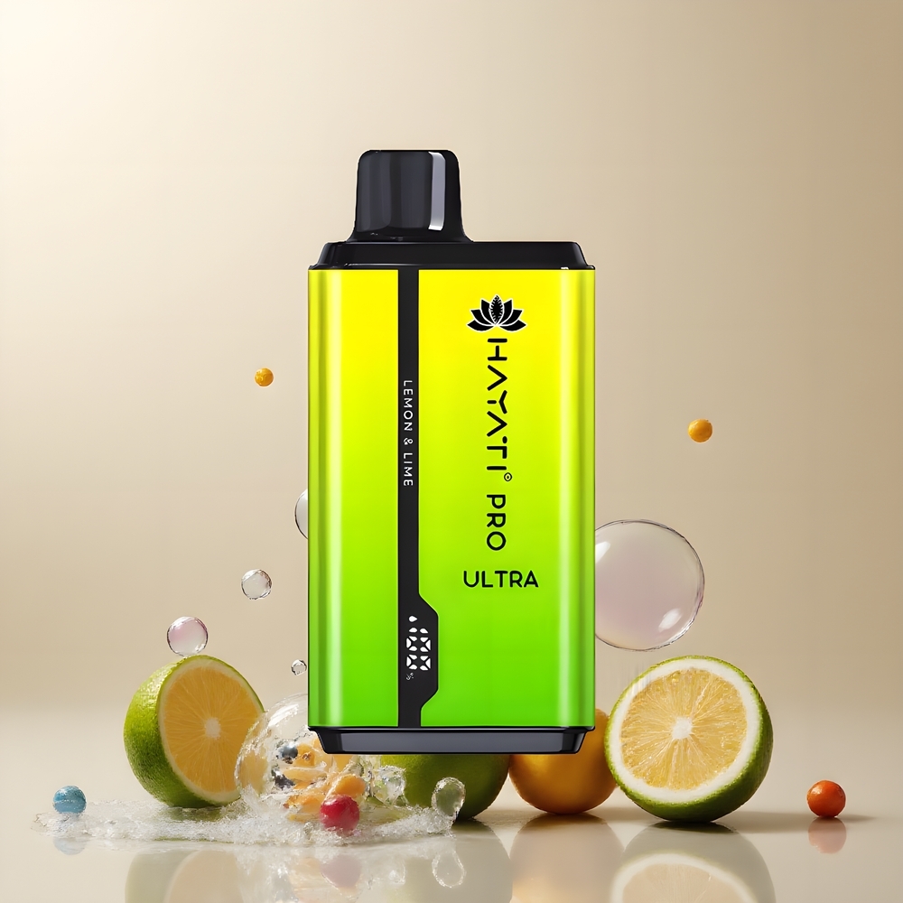 Partihandel Sverige Hayati Pro Ultra 15000 Puffs Engångs Vape Citron & Lime 850mAh 24ml 2%