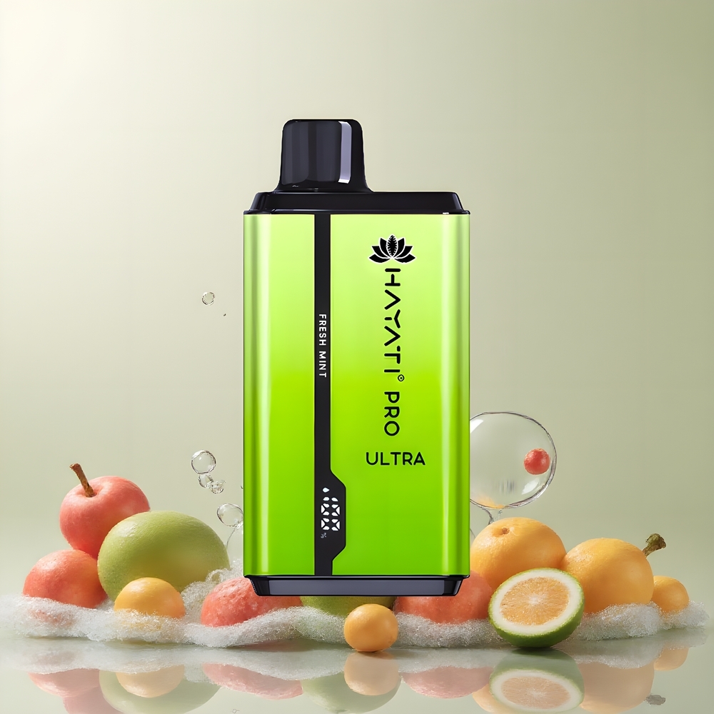Partihandel Sverige Hayati Pro Ultra 15000 Puffs Engångs Vape Frisk Mynta 850mAh 2 12ml 2%