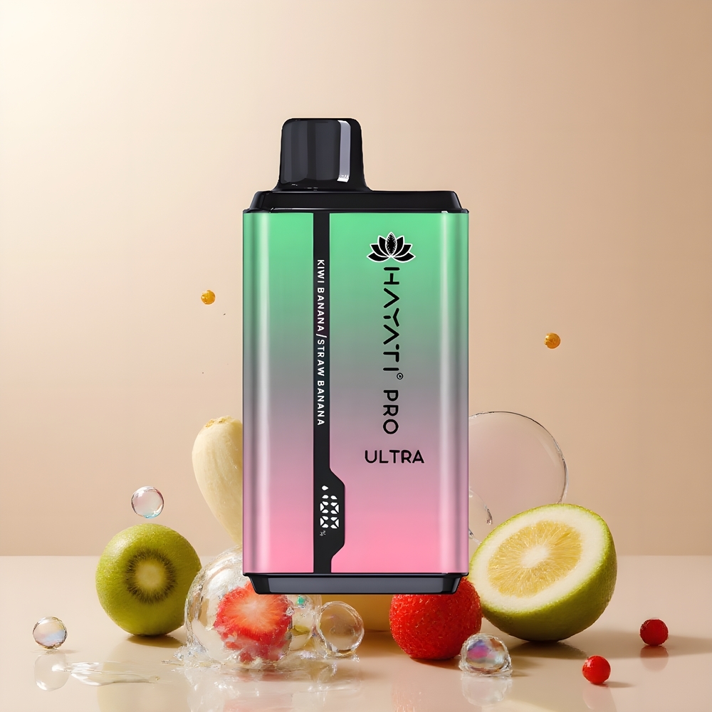 Partihandel Sverige Hayati Pro Ultra 15000 Puffs Vape Kiwi Banan Jordgubb Banan 850mAh 24ml 2%