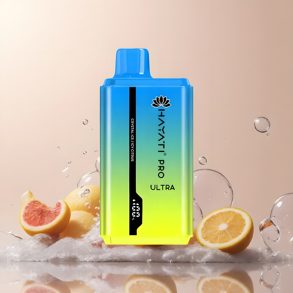 Partihandel Sverige Hayati Pro Ultra 15000 Puffs Vape Kristallis Is Citron