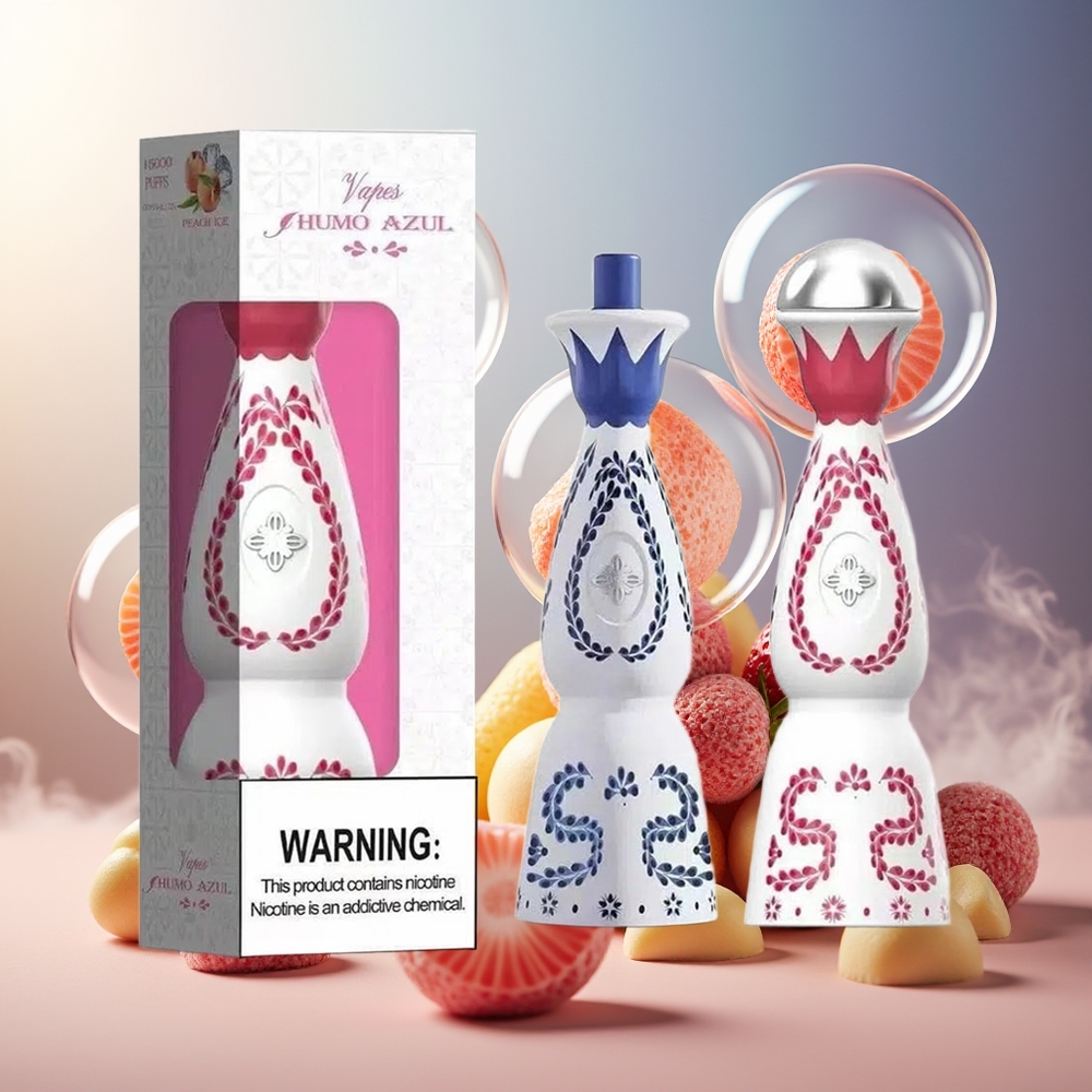 Partihandel Sverige Humo Azul 15000 Puffs Jordgubbe Tuggummi 20mL 5% USB-C