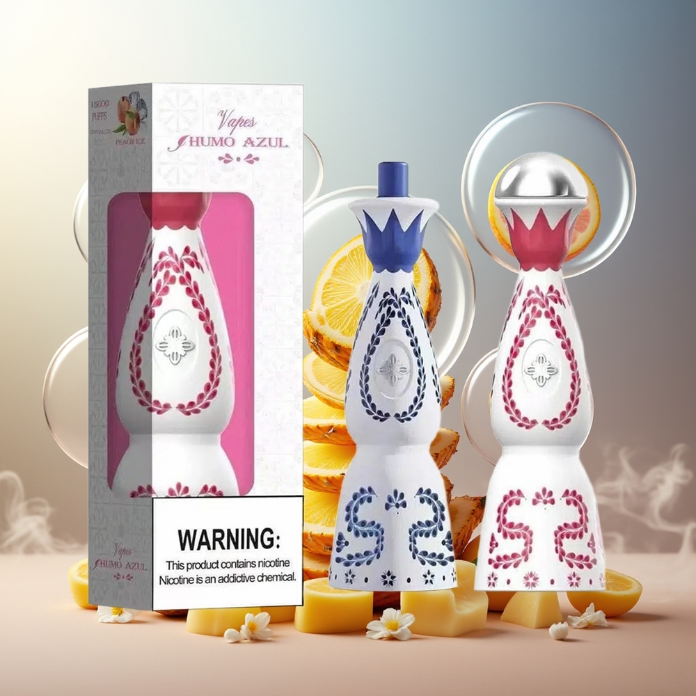 Partihandel Sverige Humo Azul 15000 Puffs Tropisk Ananas 20mL 5% Nicotin 500mAh USB-C