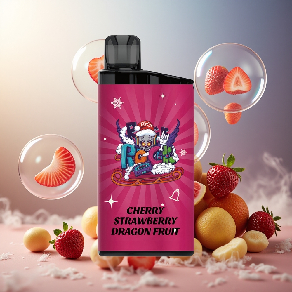 Partihandel Sverige IGET Bar 3500 Puffs 1400 mAh Körsbär Jordgubbe Draktfrukt