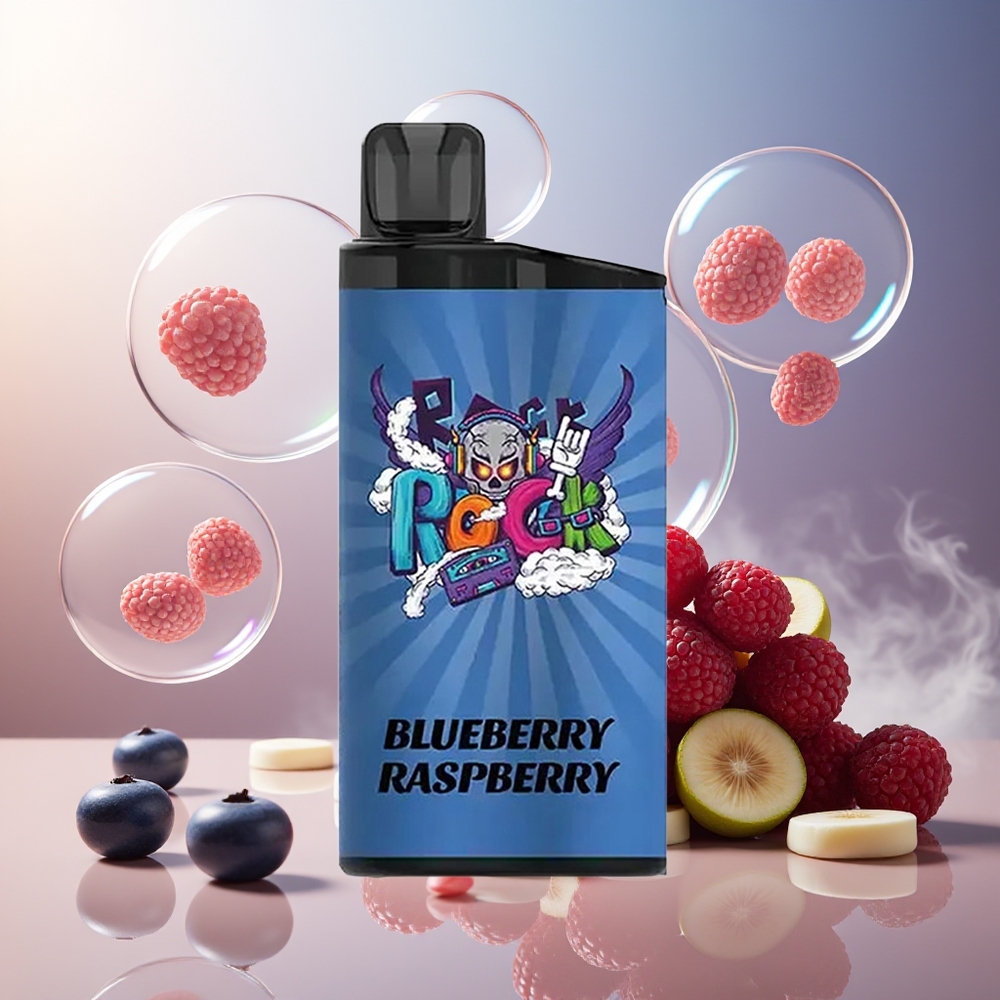Partihandel Sverige IGET Bar 3500 Puffs Blåbär Hallon 1400mAh Mesh Coil