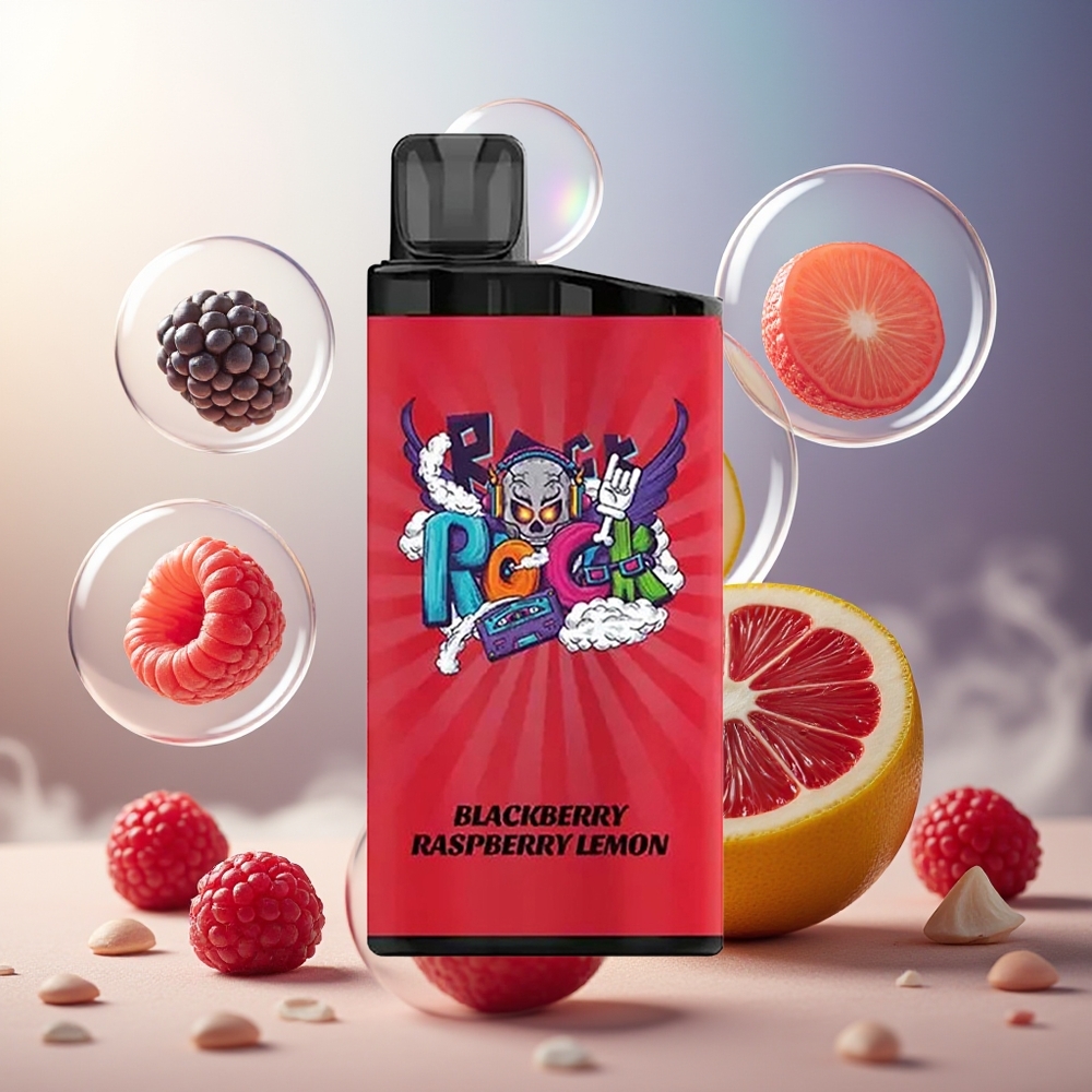 Partihandel Sverige IGET Bar 3500 Puffs Engångs Vape Björnbär Hallon Citron 1400mAh