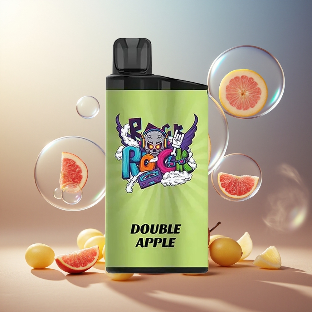Partihandel Sverige IGET Bar 3500 Puffs Engångs Vape Dubbel Äpple 1400 mAh