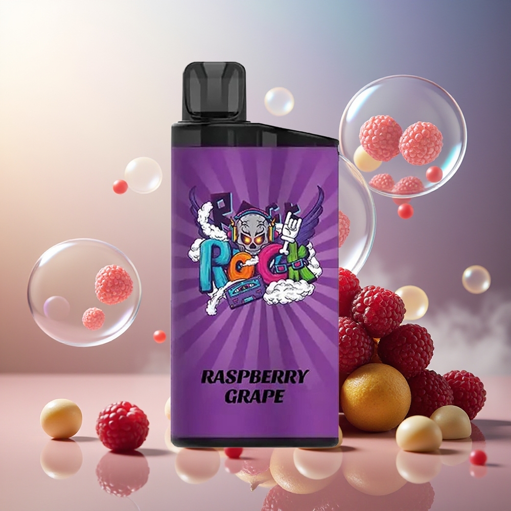Partihandel Sverige IGET Bar 3500 Puffs Engångs Vape Hallon Druva 1.2 Ohm Mesh Coil