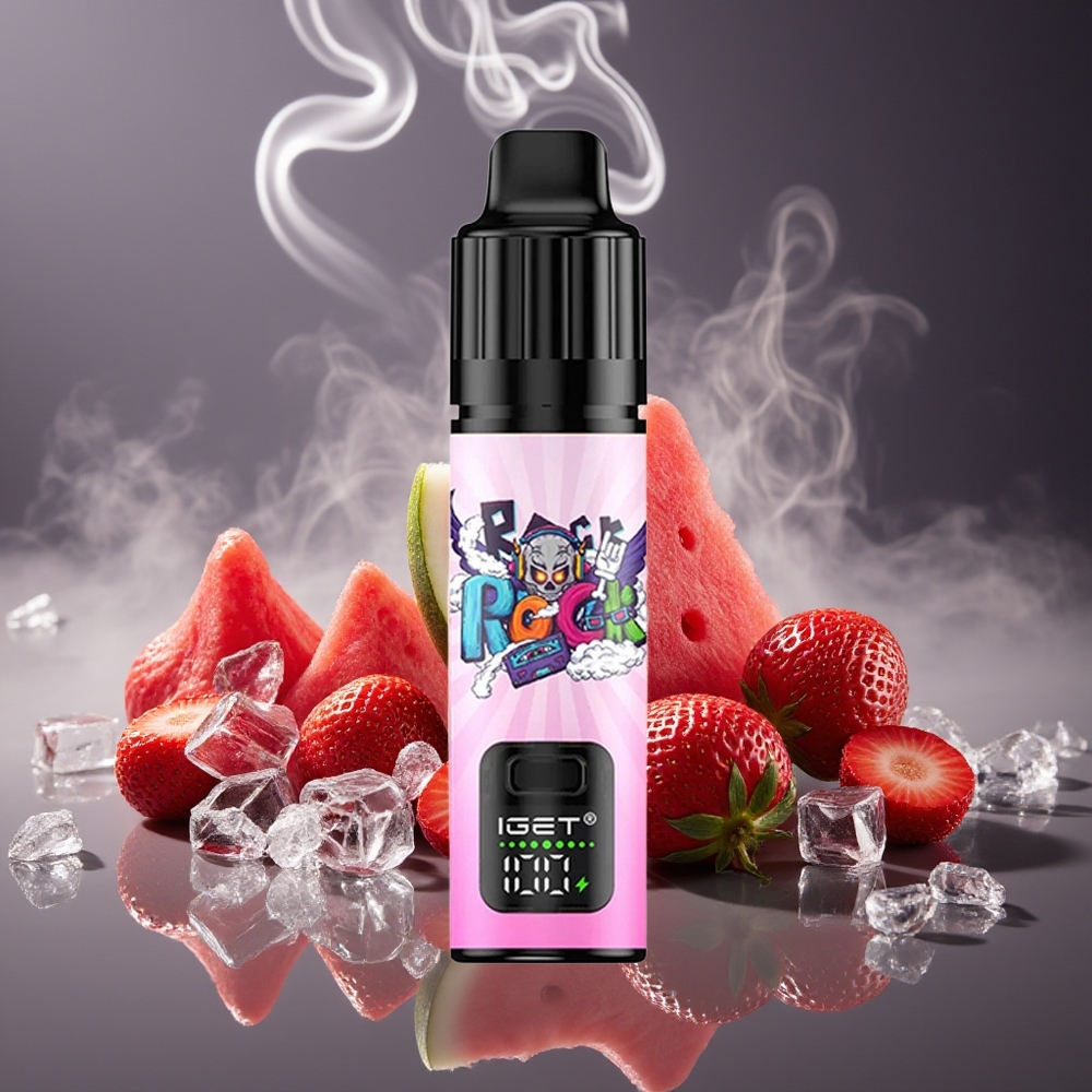 Partihandel Sverige IGET BAR PLUS S3 POD 10000 Puffs 18ml 5% Jordgubb Vattenmelon Is Disposable Vape