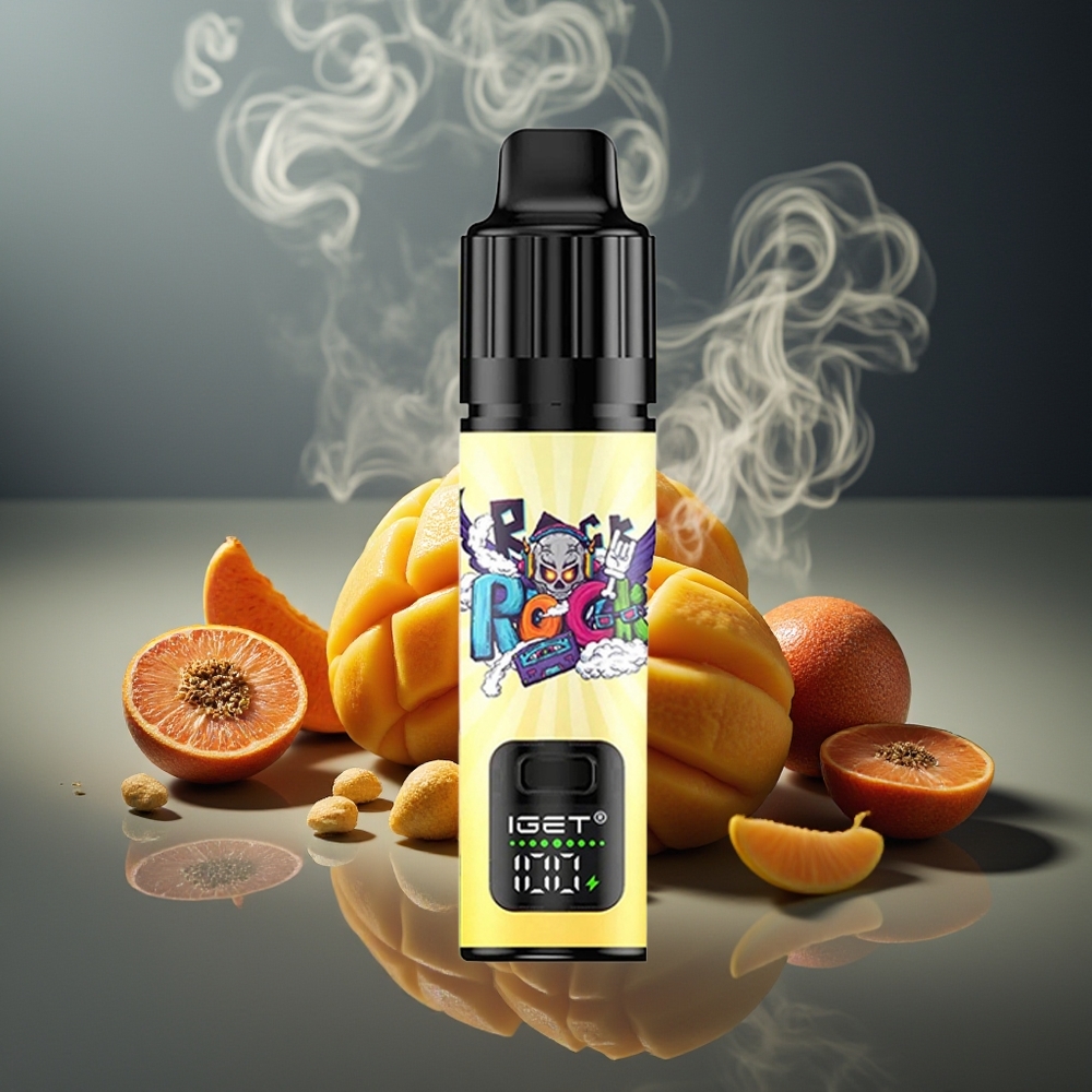 Partihandel Sverige IGET BAR PLUS S3 POD 10000 Puffs 5% 18ml 950mAh Mangomonster