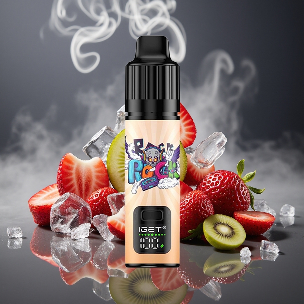 Partihandel Sverige IGET BAR PLUS S3 POD 10000 Puffs Engångs Vape Jordgubb Kiwi Is 5% Nikotin 18ml 950mAh